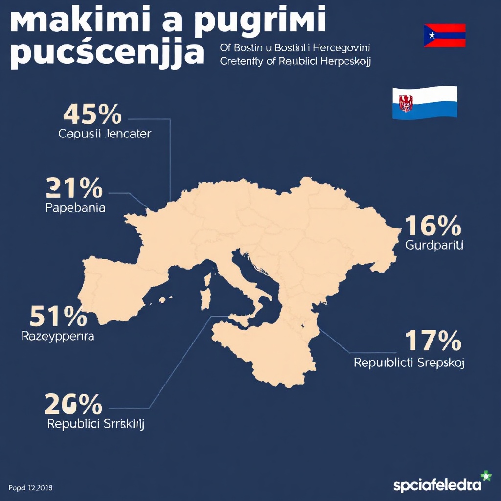 Grafika koja prikazuje statistiku pušenja u BiH/RS